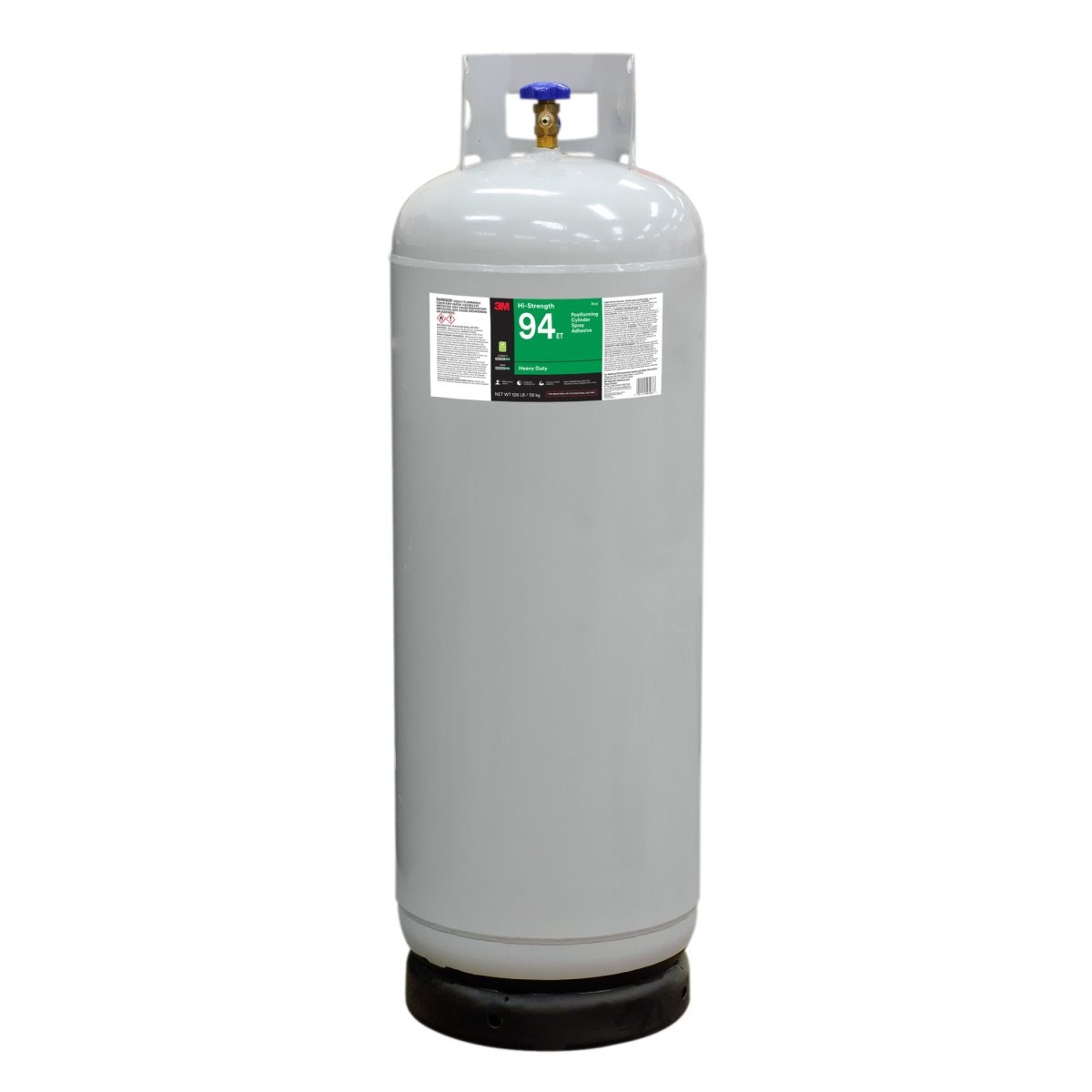 3M 94 ET Hi-Strength Cylinder Spray Adhesive, Red, Intermediate Cylinder, Net Wt 128 lb (7010310270)