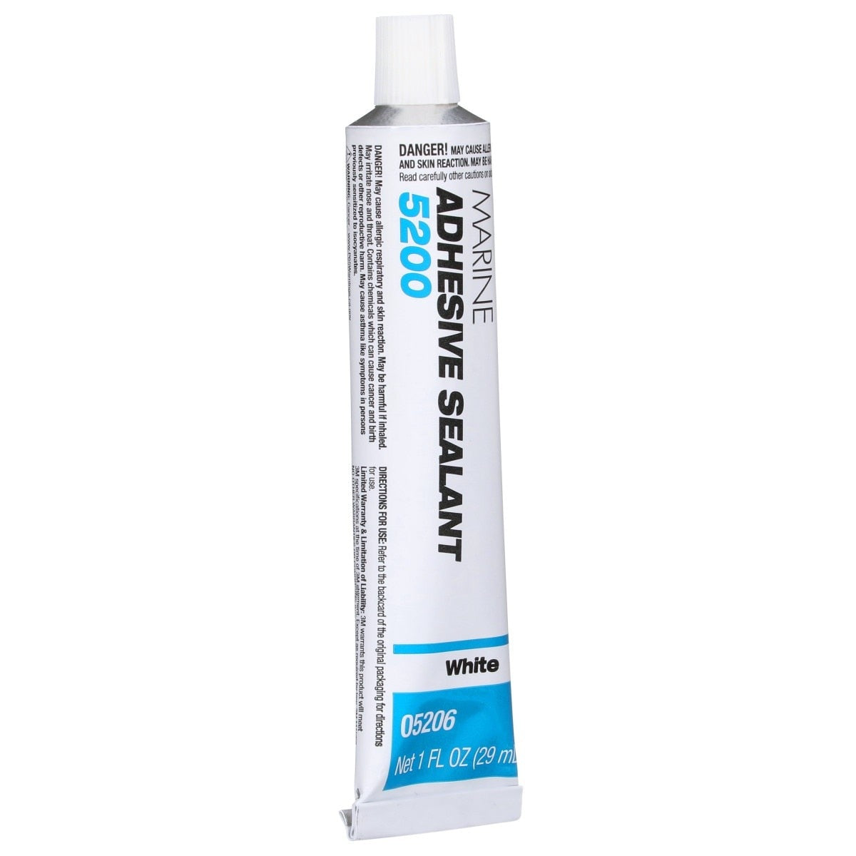 3M 5200 Marine Adhesive Sealant White, 1 oz Tube for Above/Below Waterline Bonding (5206) (7010325697) (12 Pack) - 2