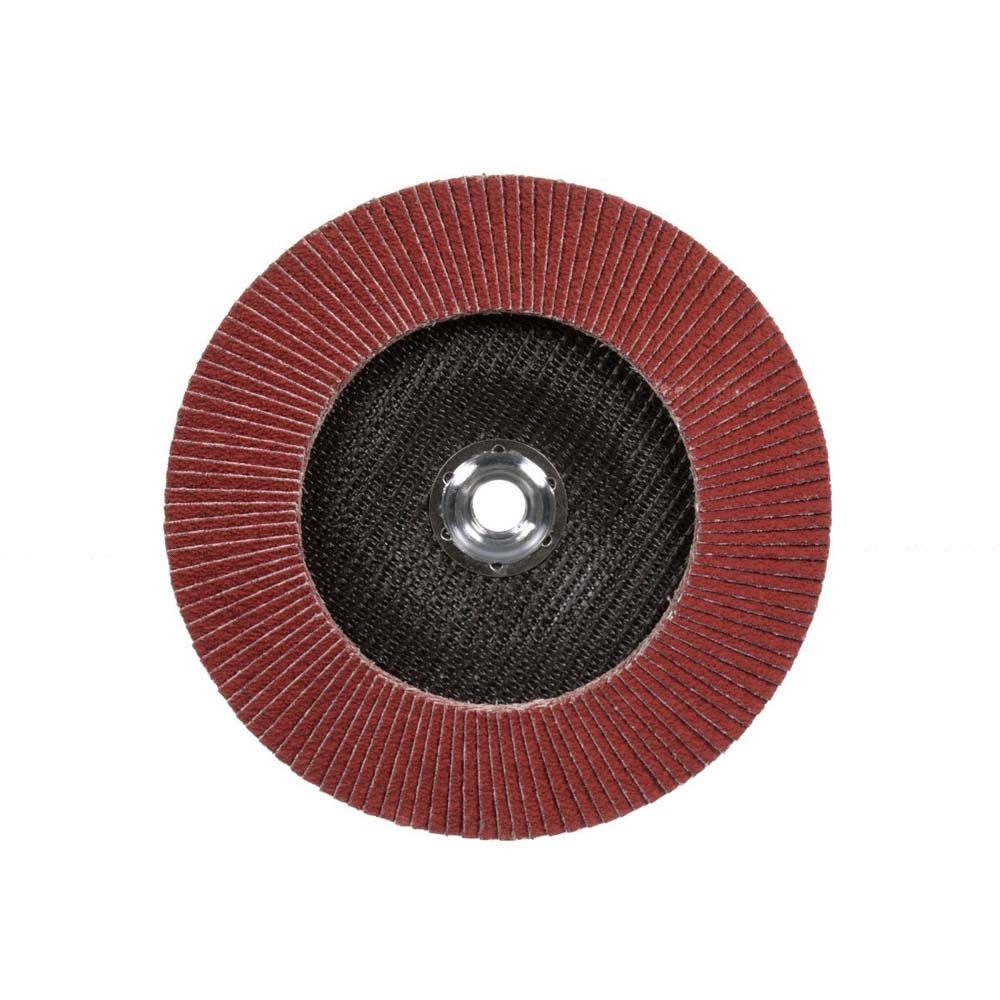 3M 967A Cubitron II Flap Disc , 40+, T29 Quick Change, 7 in x 5/8-11, Giant (7010327066) (5 Pack) - 4