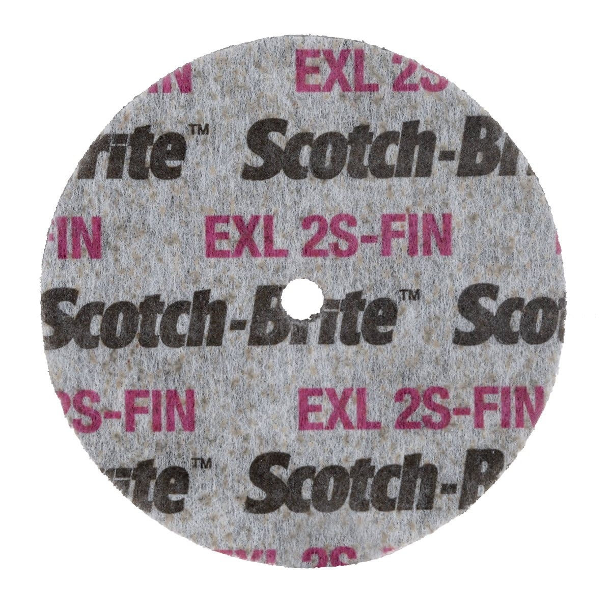 3M XL-UW Scotch-Brite EXL Unitized Wheel, 2S Fine, Silicon Carbide, Gray, 3 in x 3/8 in x 3/8 in (7010328765) (20 Pack) - 2