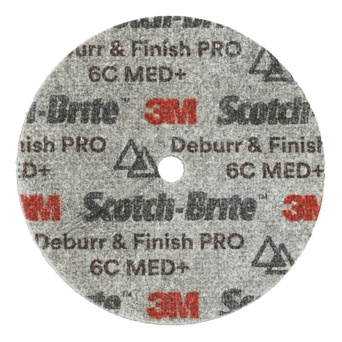 3M DP-UW Scotch-Brite Deburr & Finish PRO Unitized Wheel, 6C Medium+, 5 in x 1/4 in x 1/4 in (7010329876) (10 Pack) - 2