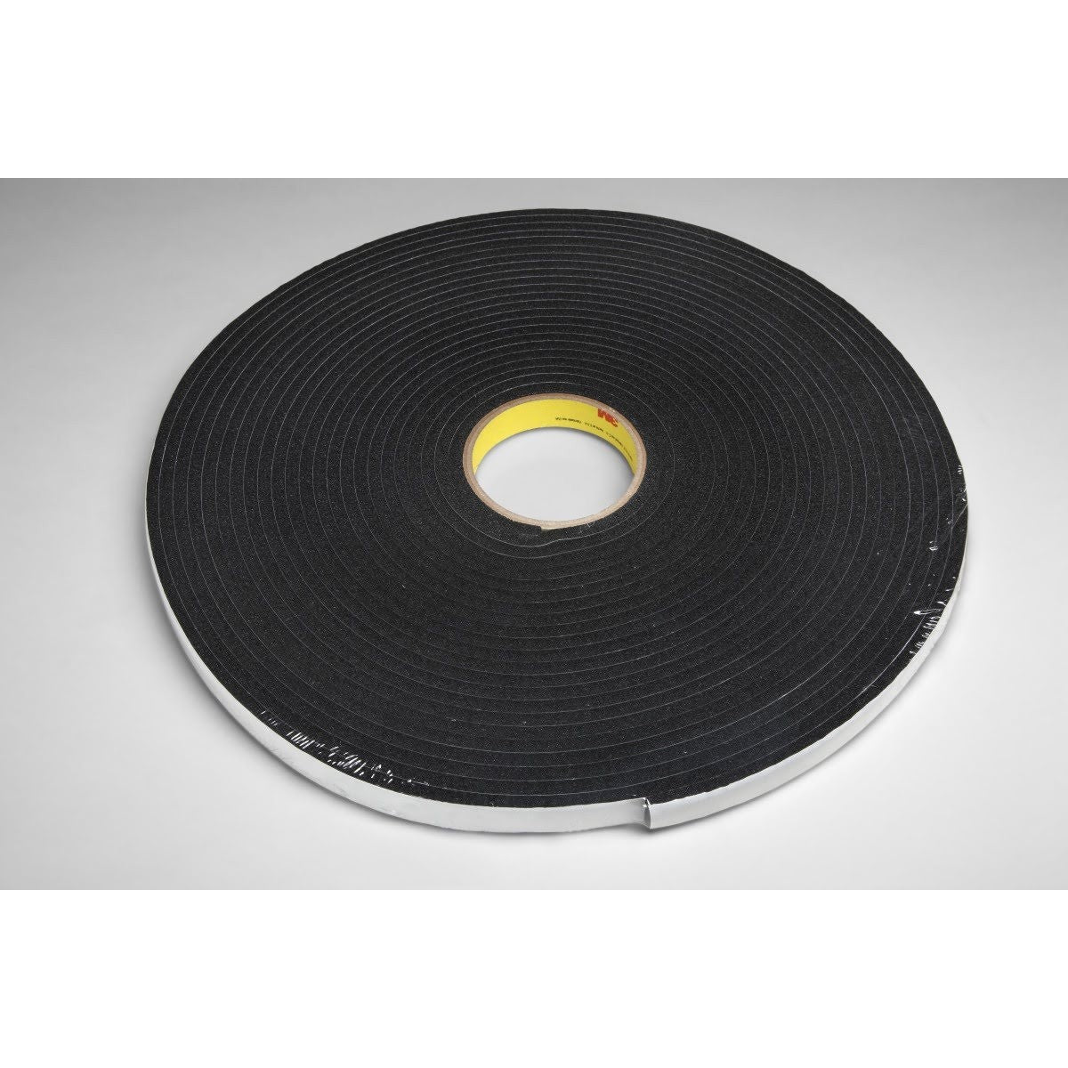 3M 4504 Vinyl Foam Tape, Black, 1/4 in x 18 yd, 250 mil (7010331578) (36 Pack)
