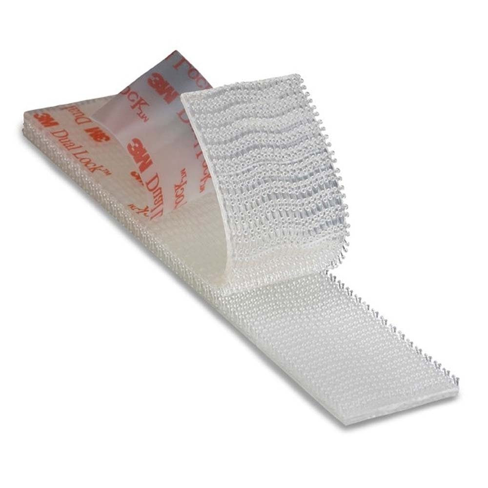 3M SJ3561 Dual Lock Type 400 Clear Reclosable Fastener Tape, 2 in x 50 yd Roll (7010334840) - 2