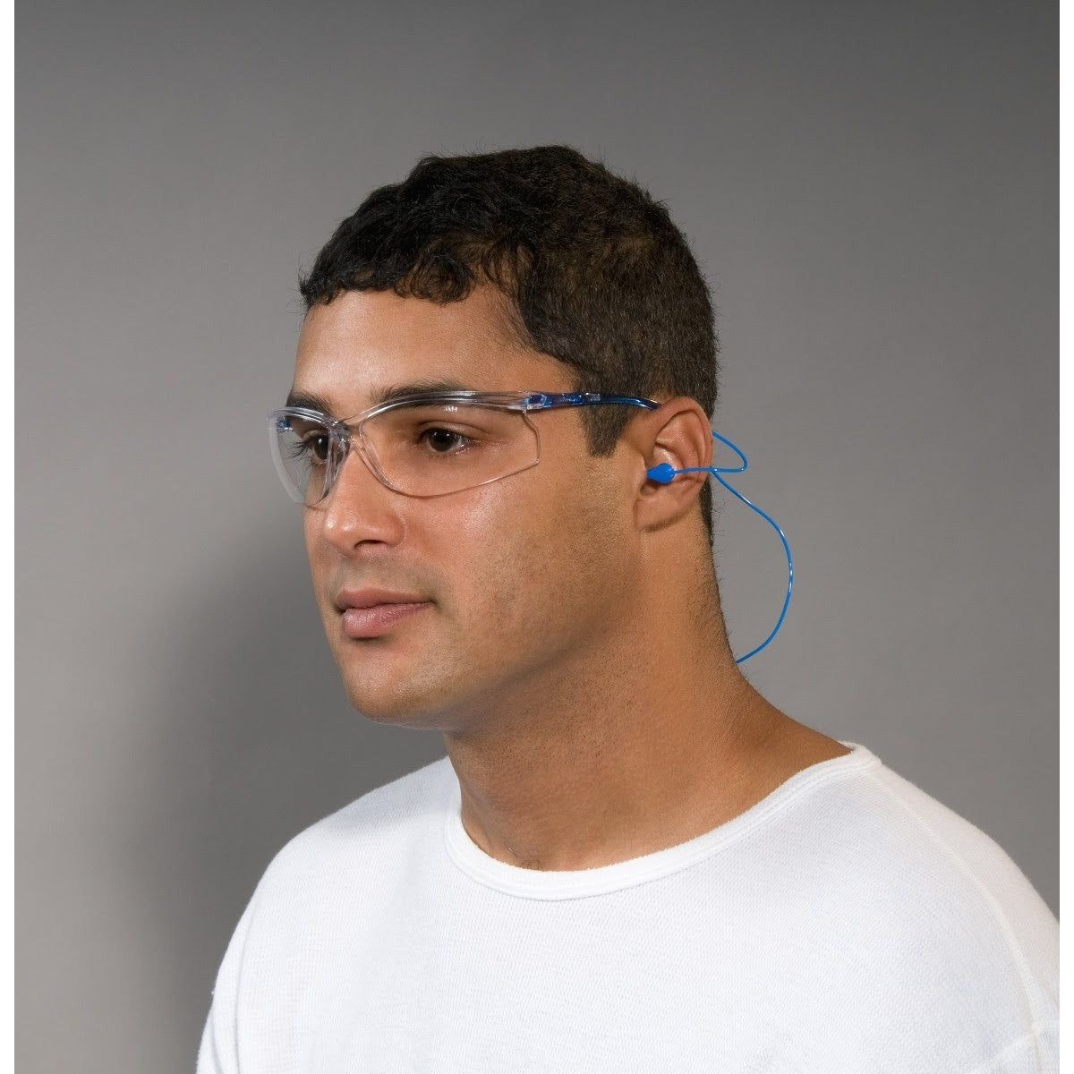 3M 11796-00000-20 Virtua Sport CCS Safety Glasses Clear Anti Fog Anti Scratch Clear Lens Blue Frame Cord Control System (7010340677) (20 Pack) - 10