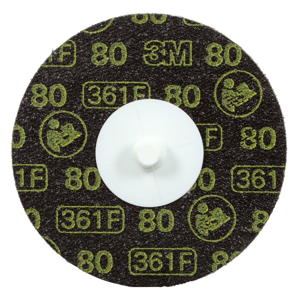 3M 361F Roloc Disc, 80 YF-weight, TR, 4 in, Die R400BB (7010360779) (100 Pack)