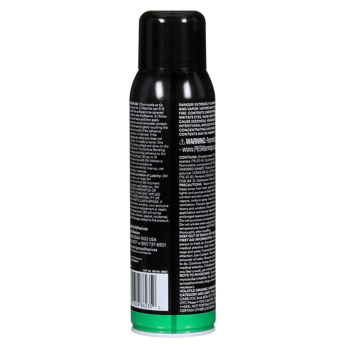 3M 90 Hi-Strength Spray Adhesive, Clear, 16 fl oz Can, Net Wt 12.23 oz, Permanent, Bonds Laminate, Wood, Concrete, Metal, Plastic (7010366483) (12 Pack) - 4