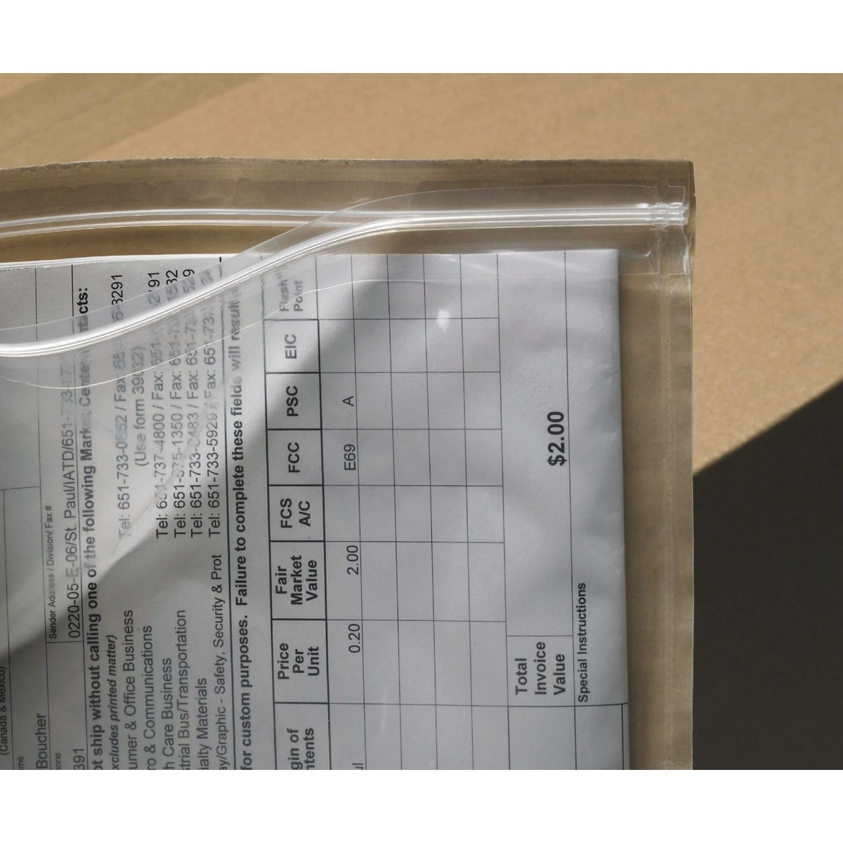 3M NP9 Non-Printed Packing List Envelope, Clear Top-Loaded Polyethylene, 7 in x 6 in (7010373283) (1000 Pack) - 3
