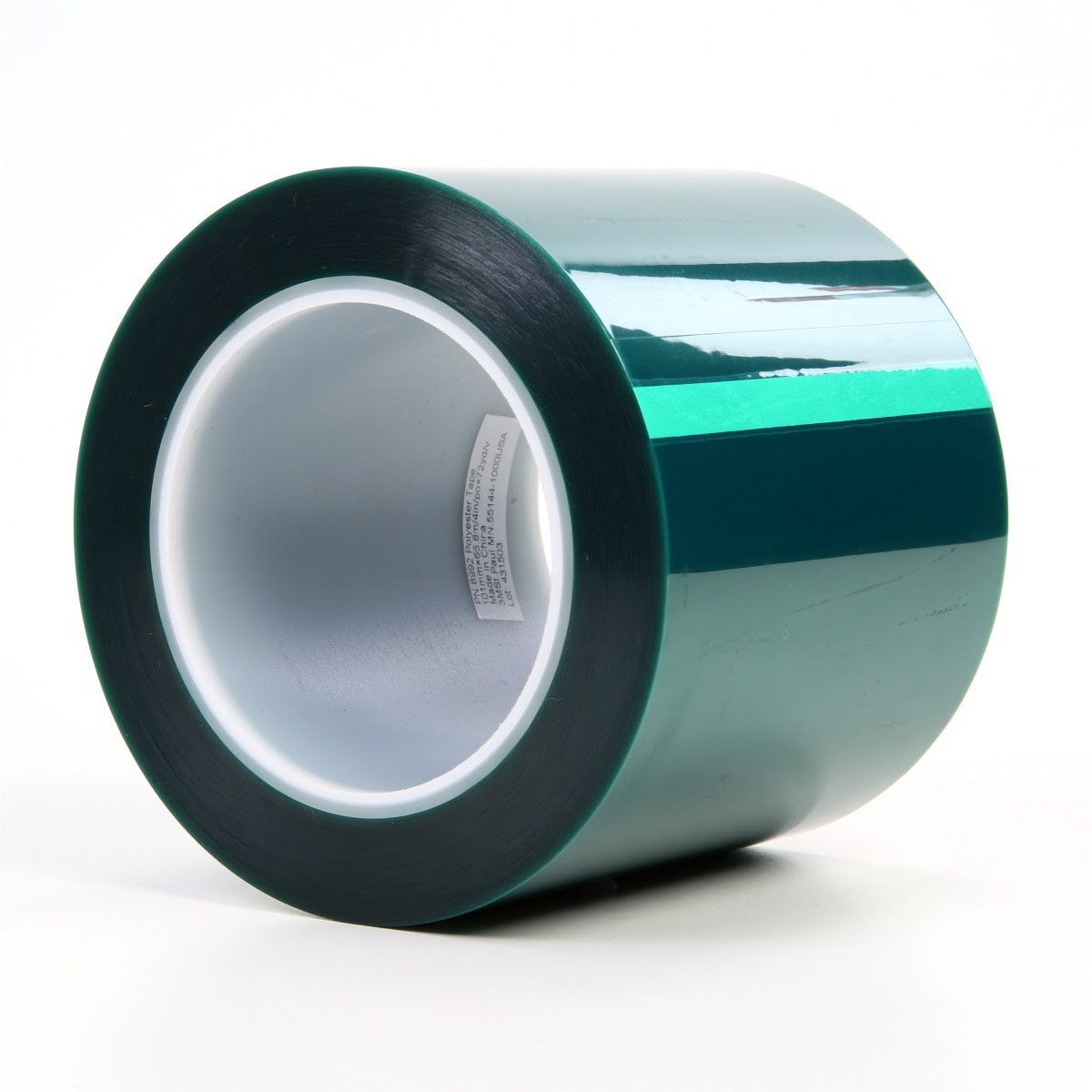 3M 8992 Polyester Tape, Green, 3.2 mil, 4 in x 72 yd (7010374930) (8 Pack)