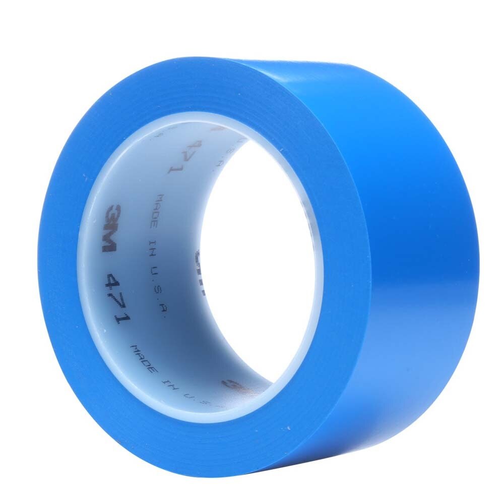 3M 7010375087 Vinyl Tape 471, Blue, Paint Alternative for Floor Marking, Social Distancing, Color Coding, Safety Marking - 2