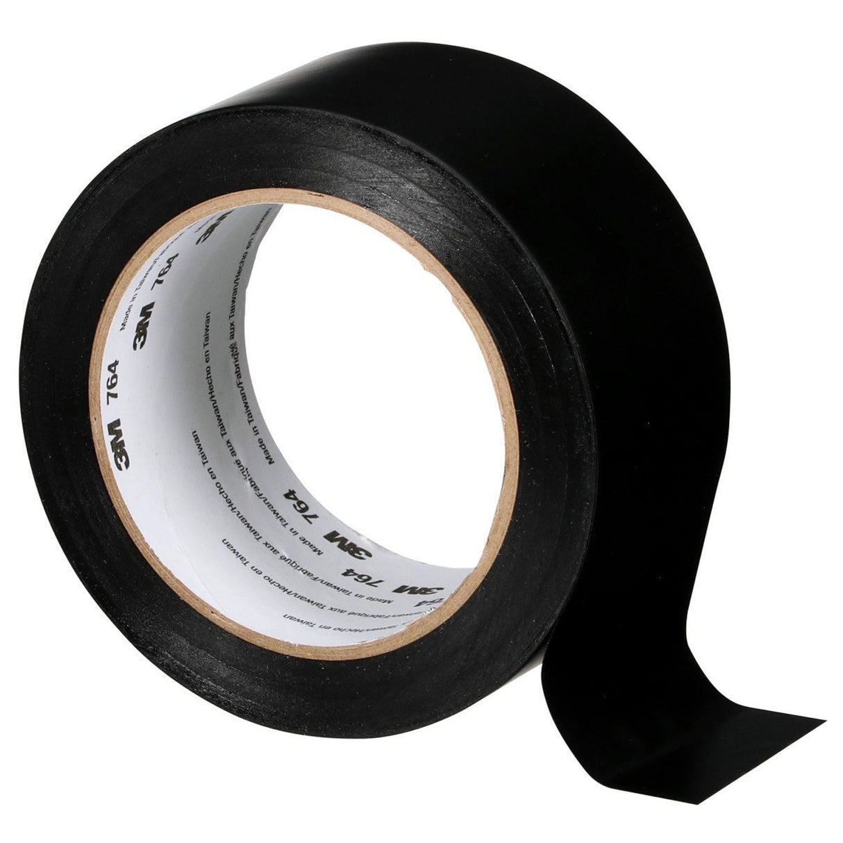 3M 764 Black General Purpose Vinyl Tape, 3 in x 36 yd, 5 mil (7010376163) (540Pack) - 5