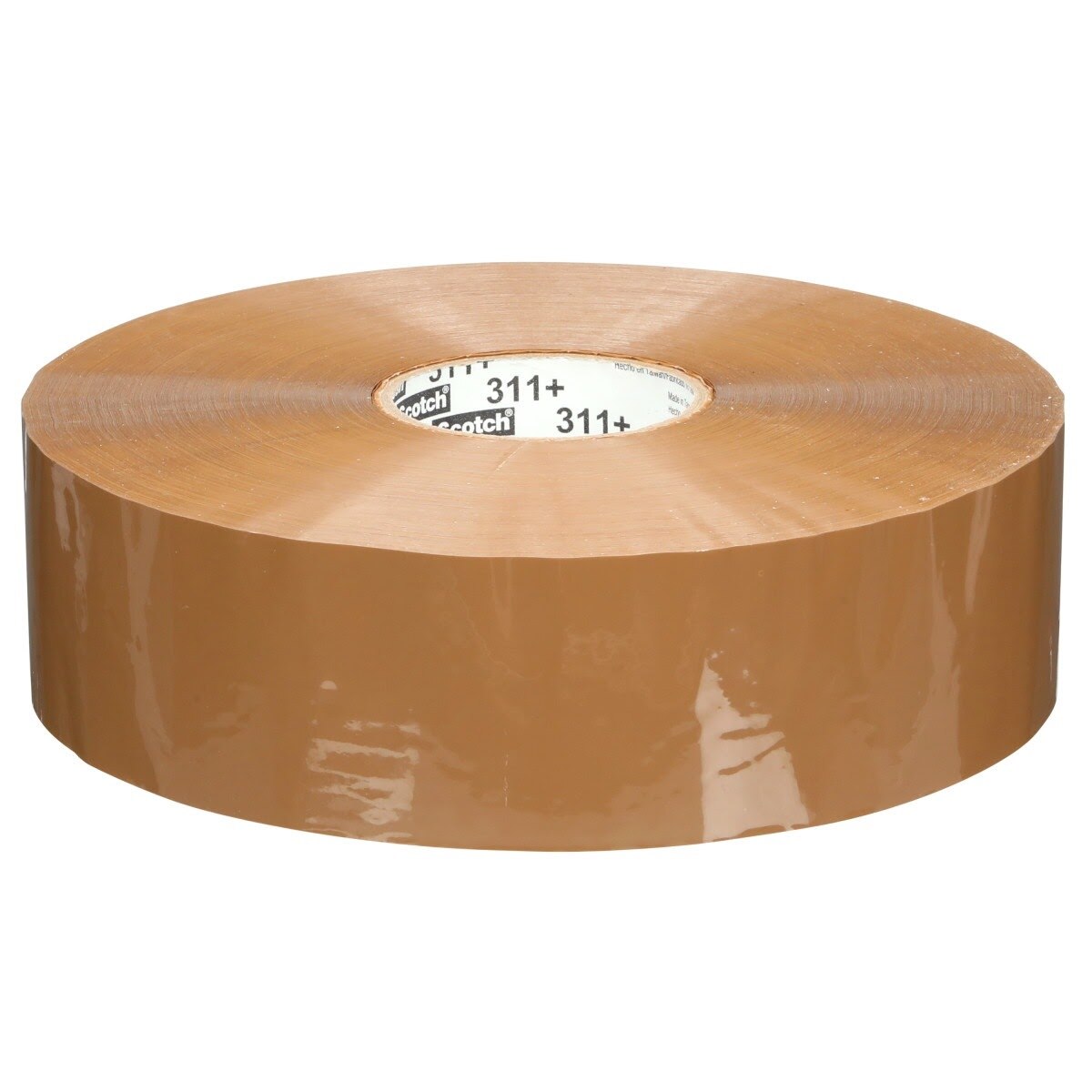 3M 311+ Scotch High Tack Box Sealing Tape, Tan, 72 mm x 914 m (7010506928) (4 Pack) - 3