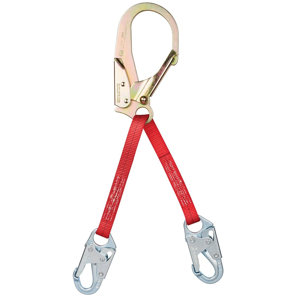 3M 1351050 PROTECTA PRO Web Rebar Positioning Lanyard, Polyester Web, Y Type 2 Leg, 22 in, Red (7012817416)