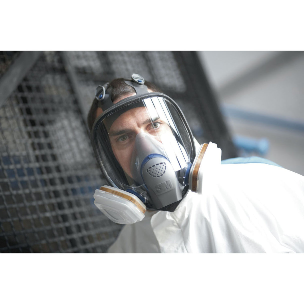 3M 89424 FF-403 Ultimate FX Full Facepiece Reusable Respirator, Six-Strap Harness, Cool Flow Valve, Passive Speaking Diaphragm, Large, Black (7100001847) - 8