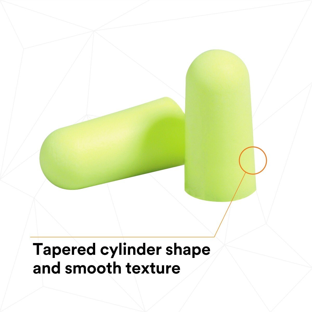 3M 391-1005 E-A-R Yellow Foam Disposable Earplugs Refill Bottle, Uncorded, NRR 33 dB, Large (7100001858) (1600 Pack)