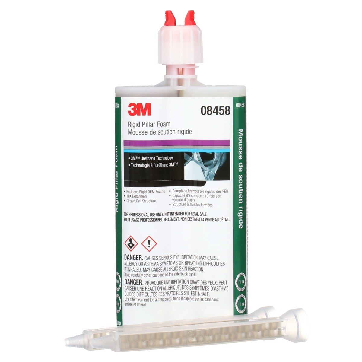 3M Rigid Pillar Foam, Two-Part Urethane Closed-Cell Expanding, 200 mL Cartridge (08458) (7100004037) (6 Pack)
