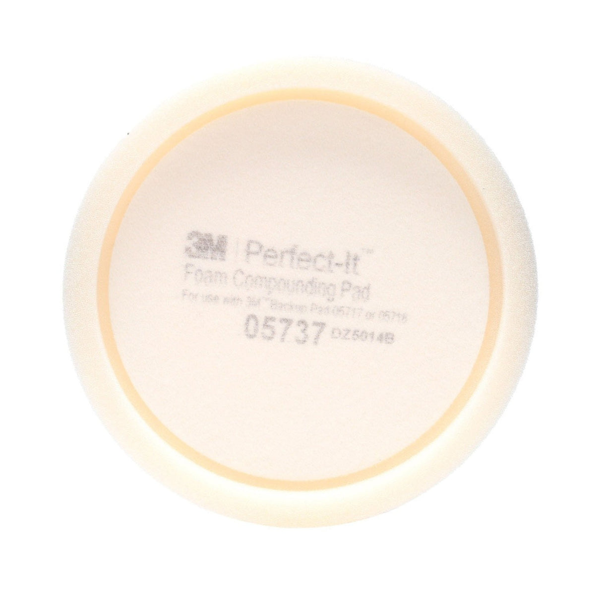 3M Perfect-It Hookit Foam Compounding Pad, Hook and Loop, Waffle, White, 8 in (05737) (7100008771) (6 Pack) - 4