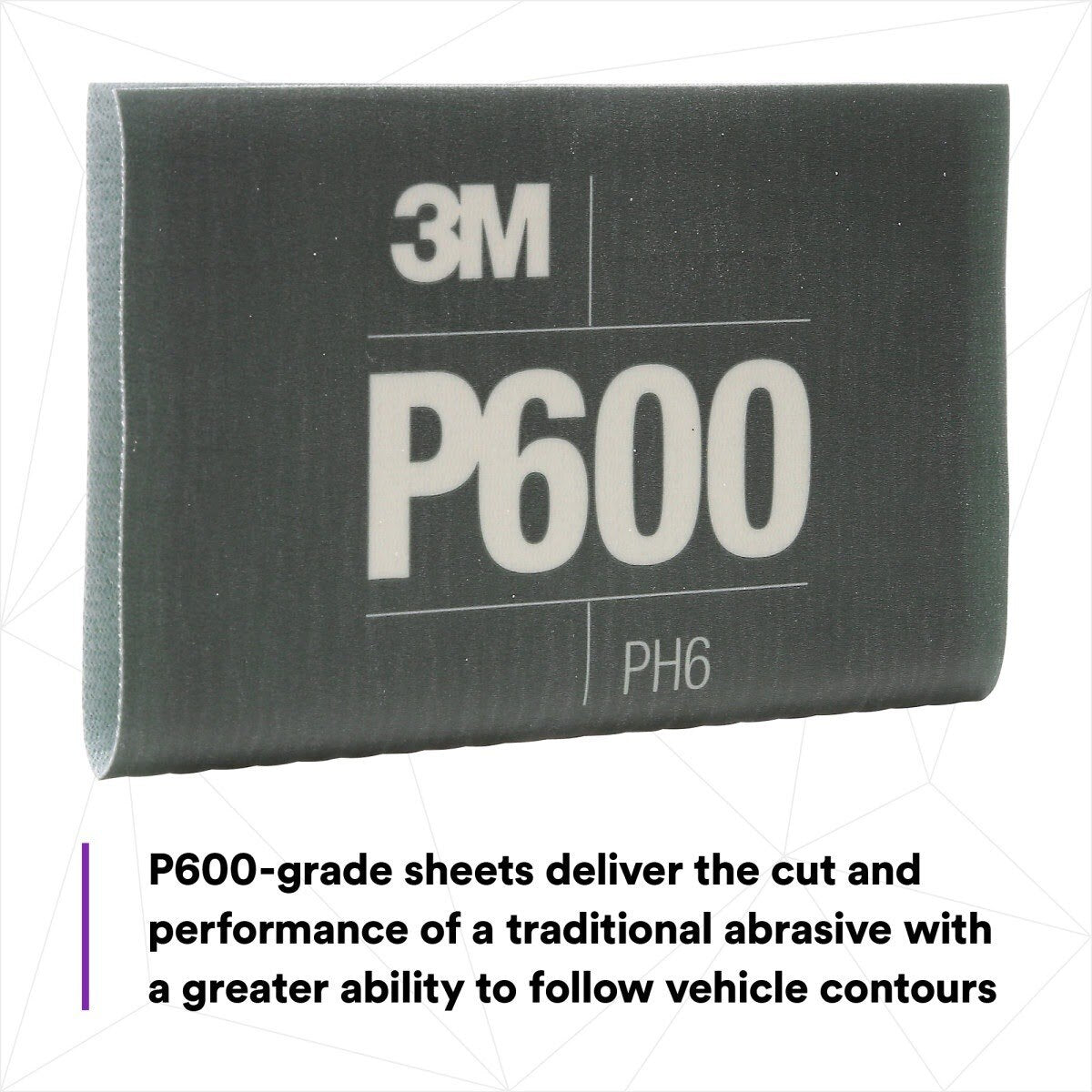 3M 270J 34339 Hookit Flexible Abrasive Sheet, P600, 5.5 in x 6.8 in (7100010566) (125 Pack) - 8