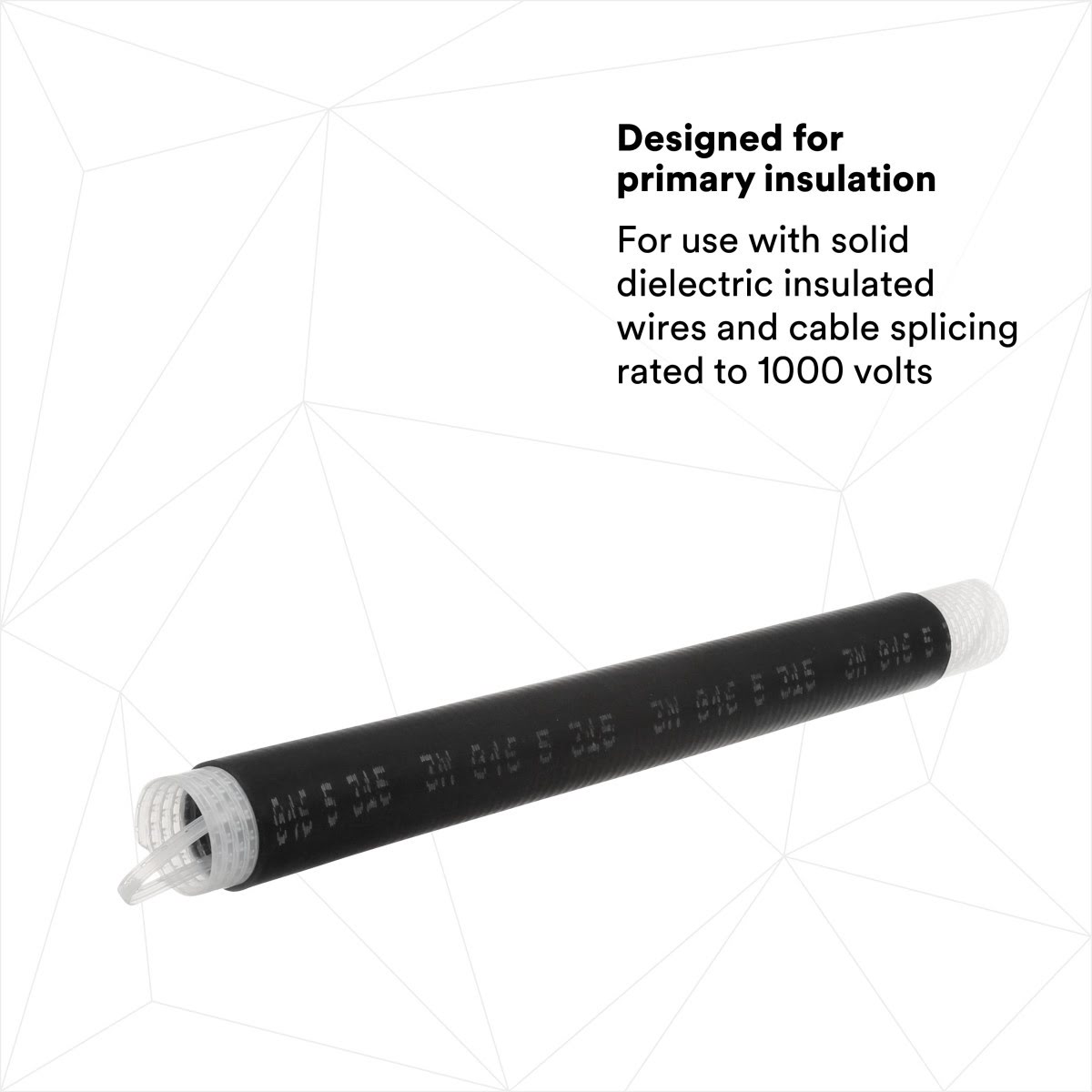 3M 8427-16 Cold Shrink Insulator for Wire and Cable Splices, 1 kV, Black (7100010774) (10 Pack) - 2
