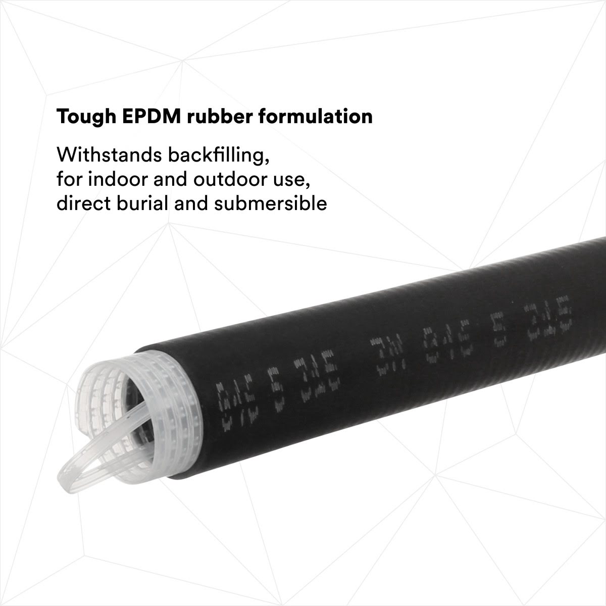 3M 8427-16 Cold Shrink Insulator for Wire and Cable Splices, 1 kV, Black (7100010774) (10 Pack) - 4