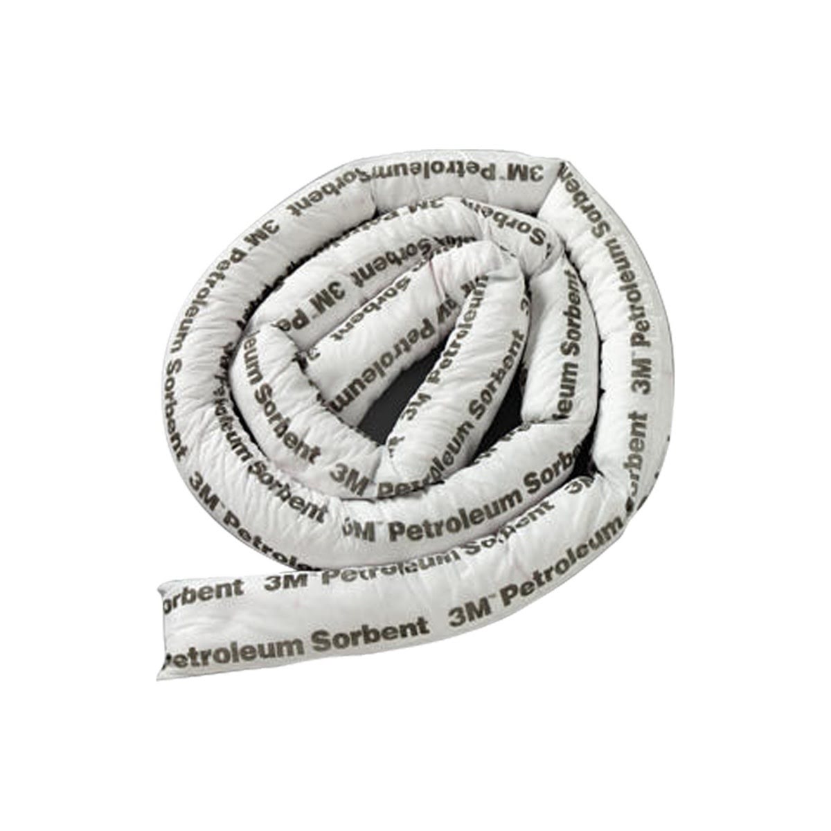 3M T-12 Petroleum Sorbent Mini-Boom, Oil Only, White, 3 in x 12 ft (7100011410) (4 Pack)
