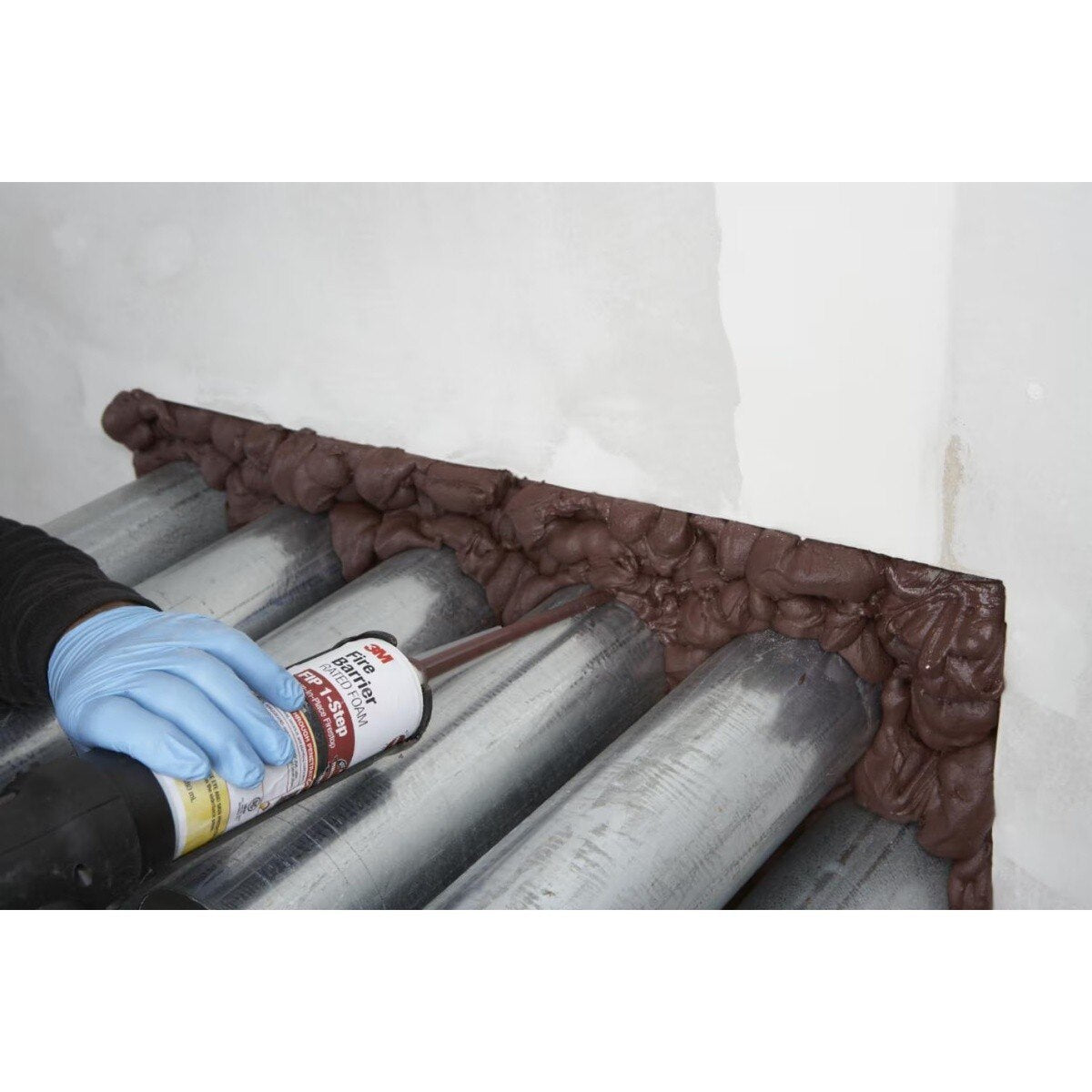 3M 7100020738 Fire Barrier Rated Foam FIP 1-Step Maroon 12.85 fl oz Cartridge (1 Pack) - 3
