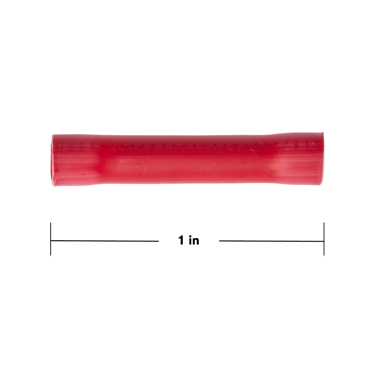 3M MVU18BCX Butt Connector, Vinyl Insulated, Red, 22-18 AWG, 1 in (7100021008) (500 Pack) - 7