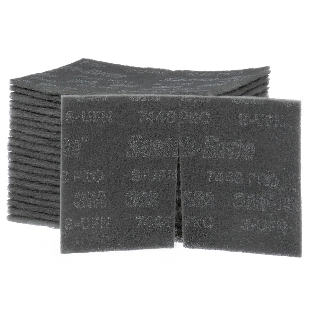 3M PO-HP 7448 Scotch-Brite Hand Pad, SiC Ultra Fine, Gray, 6 in x 9 in (7100023340) (20 Pack)