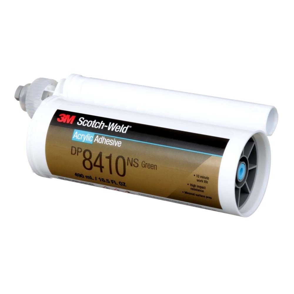 3M 8410NS DP8410NS Scotch-Weld Acrylic Adhesive DP Green Duo-Pak (7100024045) (6 Pack) - 4