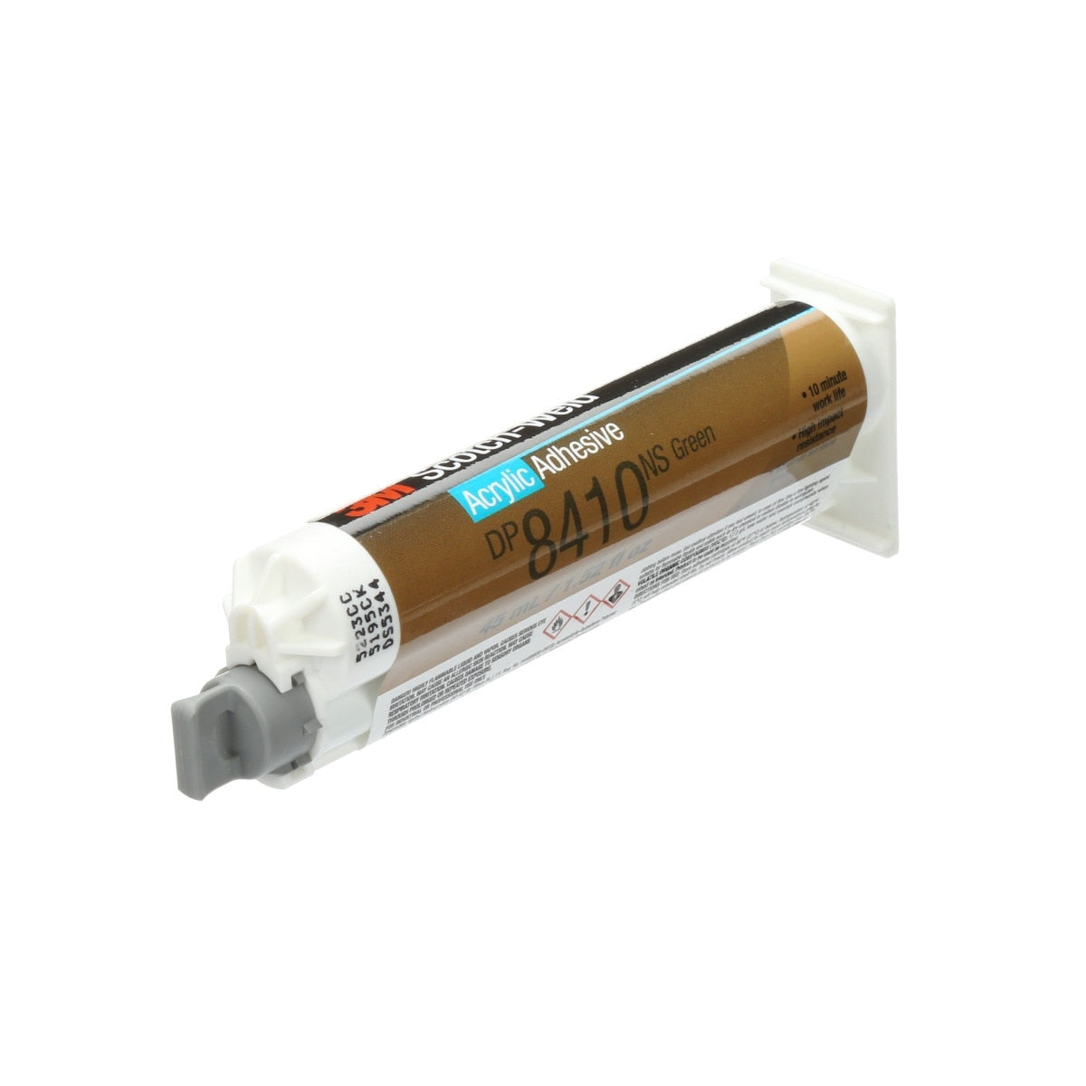 3M Scotch-Weld Acrylic Adhesive, Green, 45 mL Duo-Pak (DP8410NS) (7100024055) (12 Pack) - 3