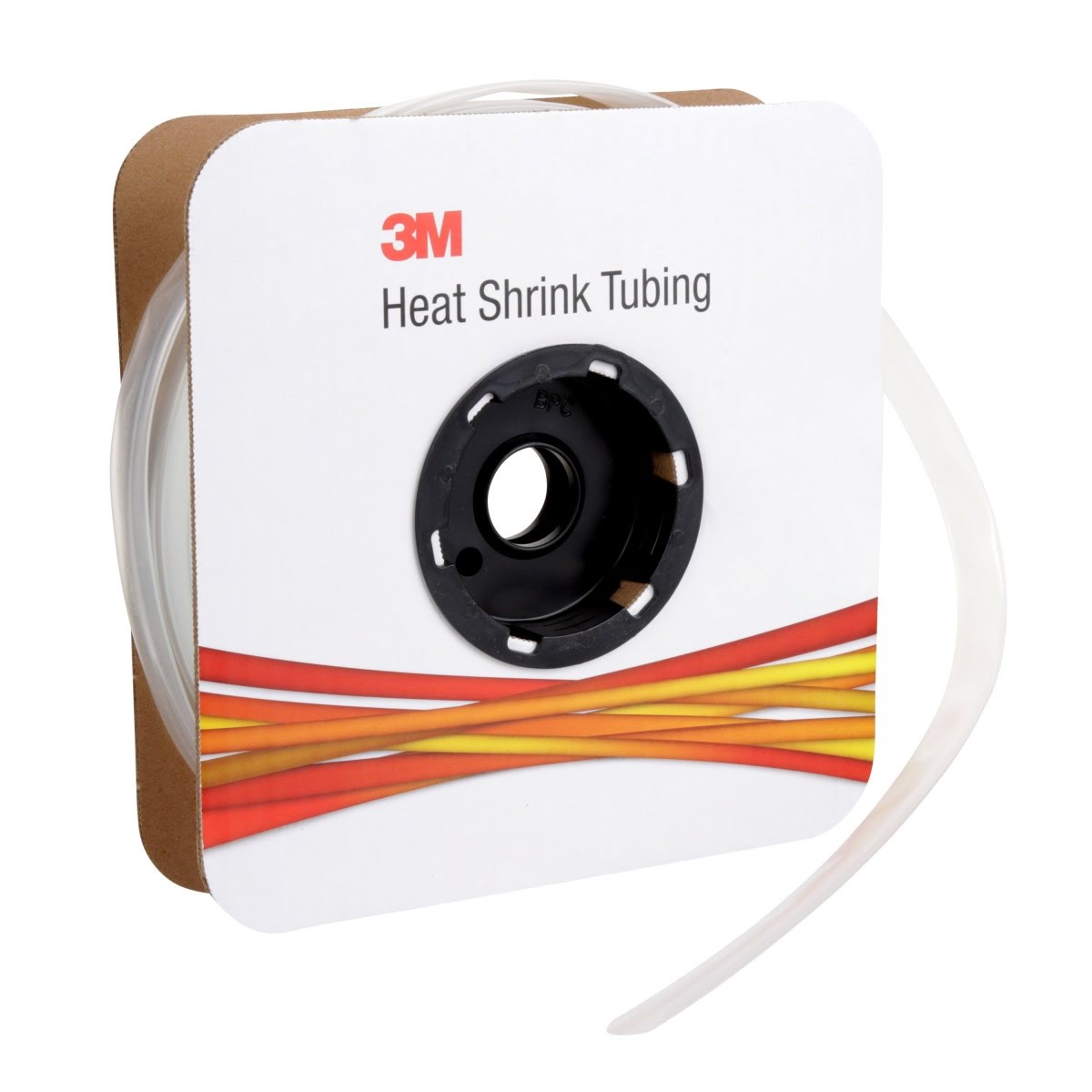 3M FP0.500CR100'S Heat Shrink Thin Wall Tubing FP-301, Clear, 2:1, 1/2 in x 100 ft Roll (7100025556) (3 Pack) - 2