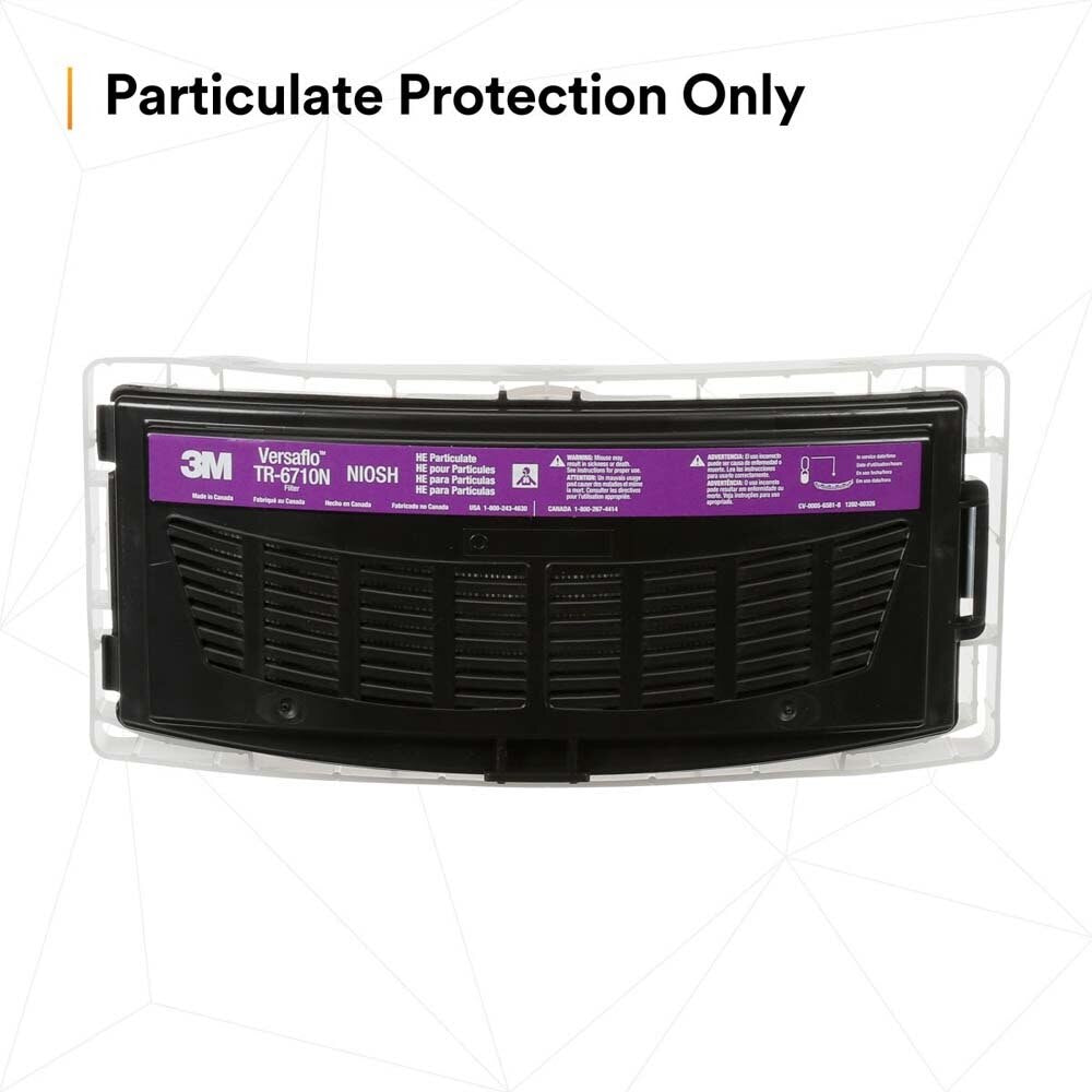 3M 7100028247 Versaflo High Efficiency Filter TR-6710N-5 / 37357(AAD), for TR-600 PAPR (5 Pack) - 3