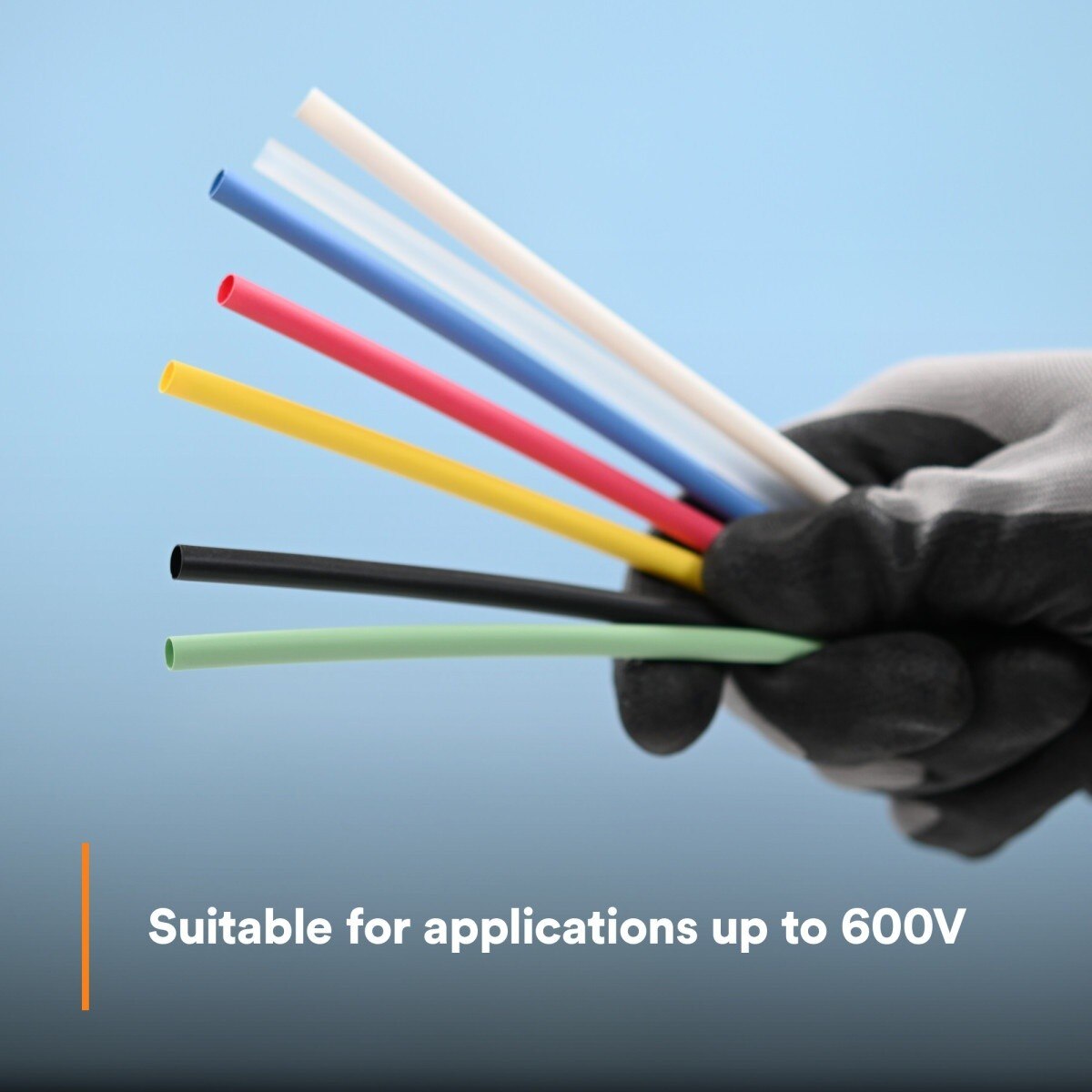 3M FP0.188BK100'S FP-301 Heat Shrink Thin Wall Tubing, 3/16 in x 100 ft Spool, Black (7100030001) (3 Pack) - 10