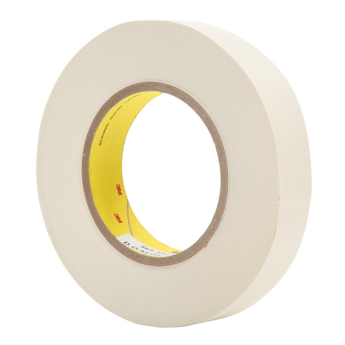 3M 365 Thermosetable Glass Cloth Tape, White, 3/4 in x 60 yd, 8.3 mil (7100034270) (48 Pack)