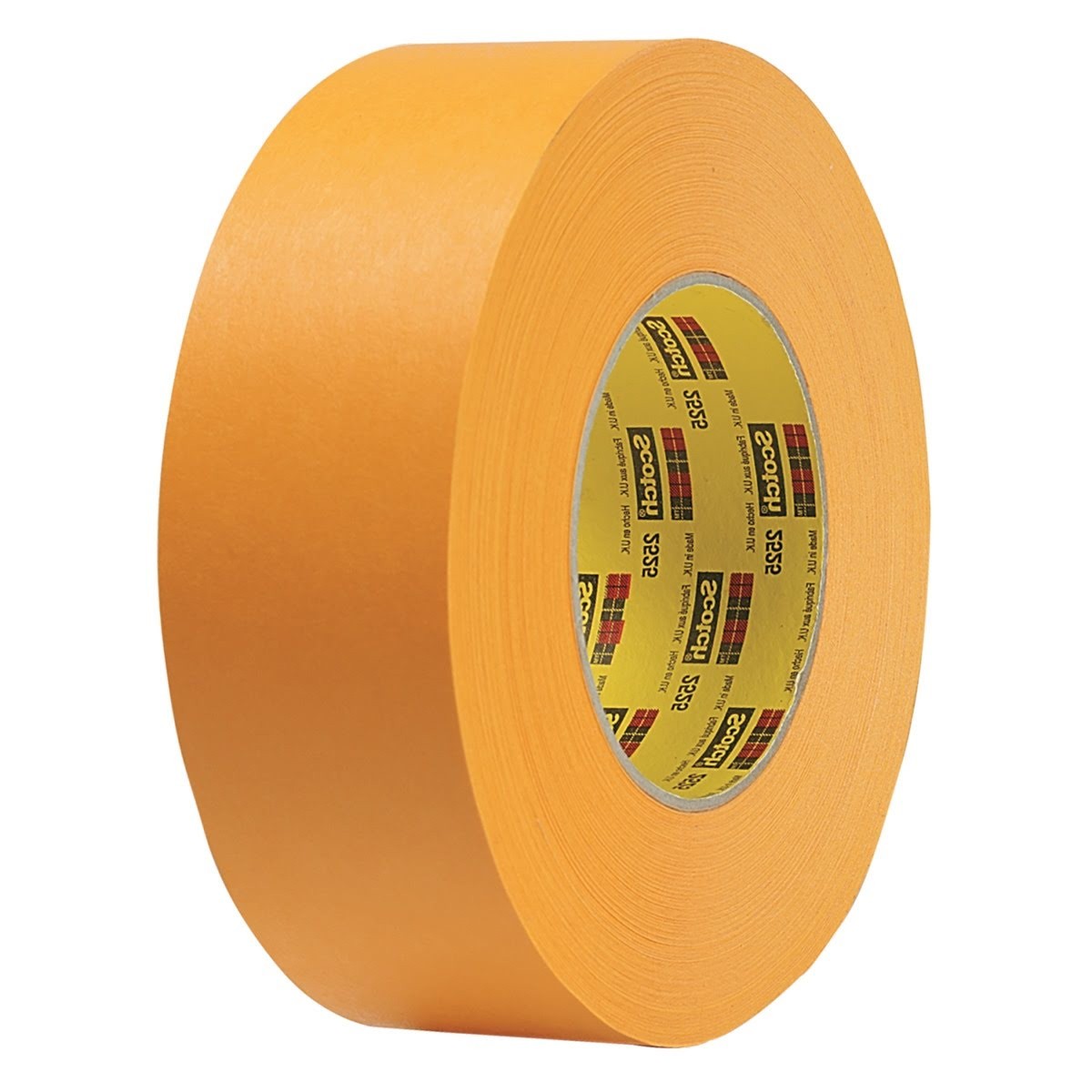 3M 2525 Performance Flatback Tape Orange High Visibility High Tack High Temperature Hand Tearable 1/2 in x 60 yd 9.5 mil (7100034662) (72 Pack)