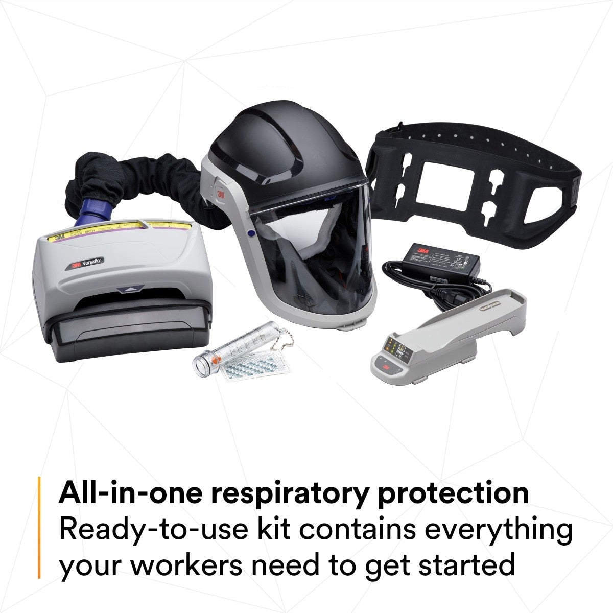 3M TR-600-HIK Versaflo Heavy Industry PAPR Kit Powered Air Purifying Respirator (7100035755) - 6