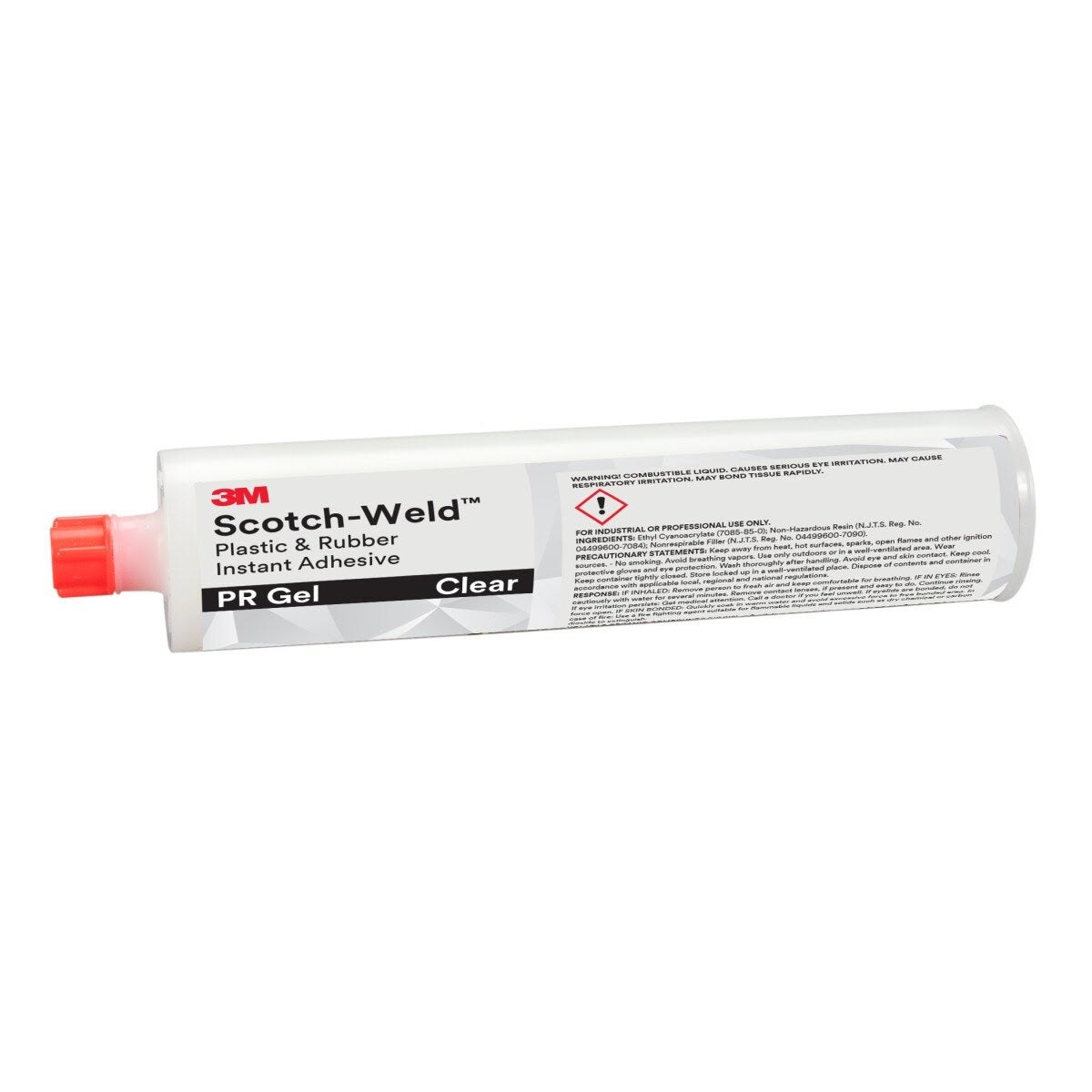 3M PR GEL Scotch-Weld Plastic & Rubber Instant Adhesive PR Gel, Clear, 300 Gram (7100039257) (12 Pack)