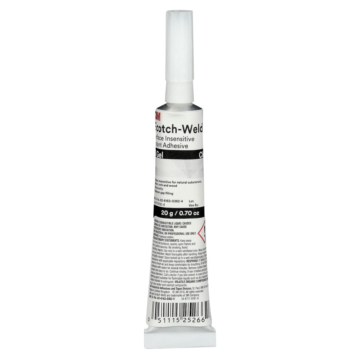 3M SI GEL Scotch-Weld Surface Insensitive Instant Adhesive SI Gel, Clear, 20 Gram (7100039258) (10 Pack) - 2