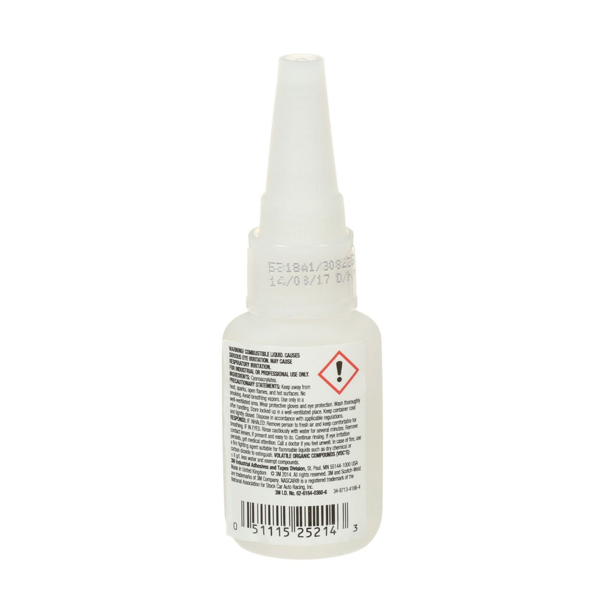 3M PR100 Plastic and Rubber Instant Adhesive, Clear, Low Viscosity, 20 g (0.70 oz) Bottle (7100039259) (10 Pack) - 8