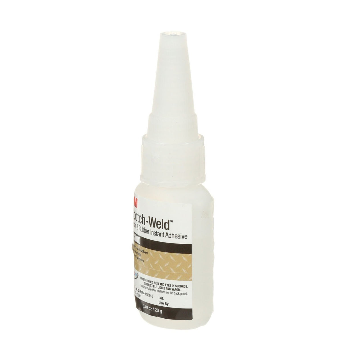 3M PR100 Plastic and Rubber Instant Adhesive, Clear, Low Viscosity, 20 g (0.70 oz) Bottle (7100039259) (10 Pack) - 10
