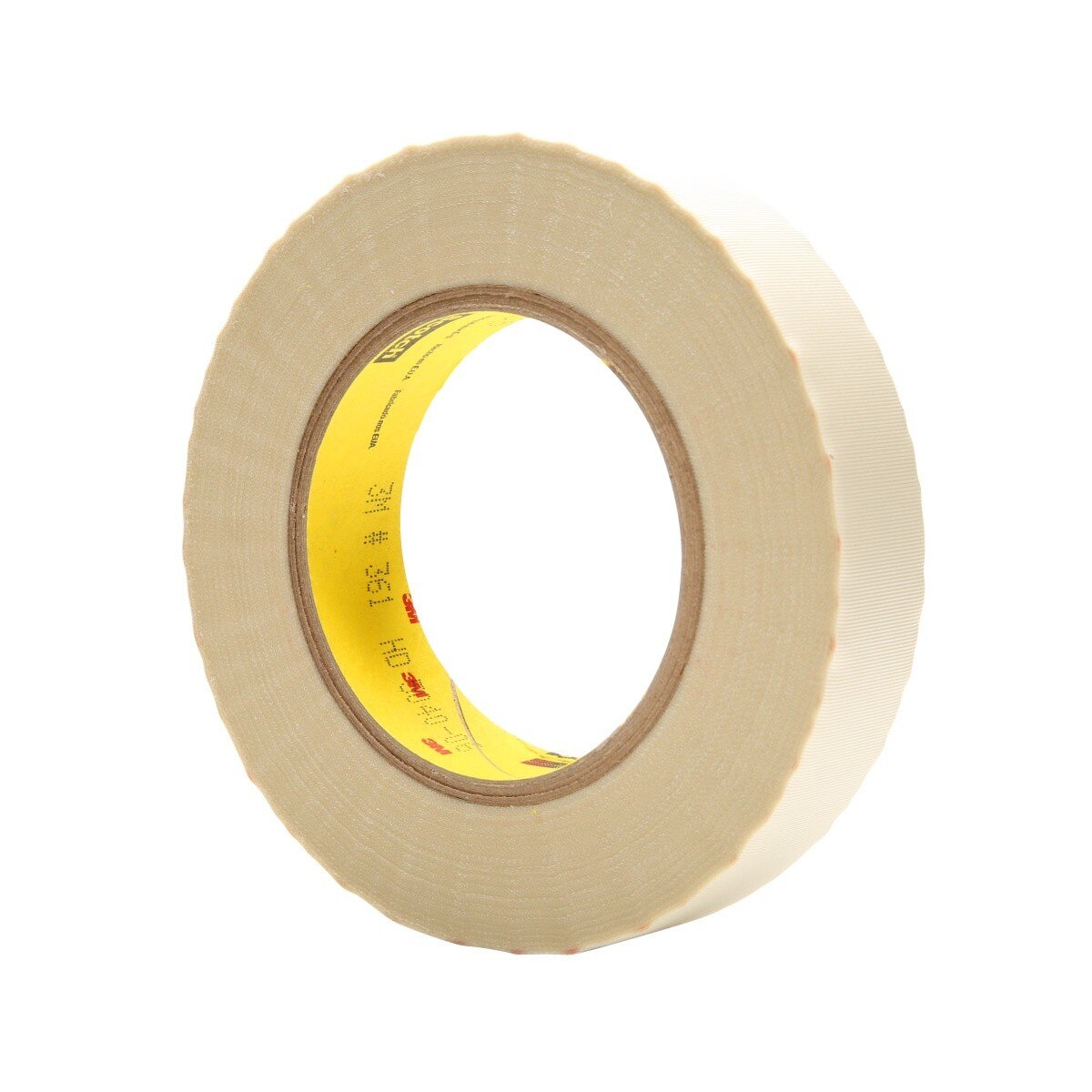 3M 361 Scotch Glass Cloth Tape, White, Silicone Adhesive, 1-1/2 in x 60 yd (7100040610) (24 Pack) - 2