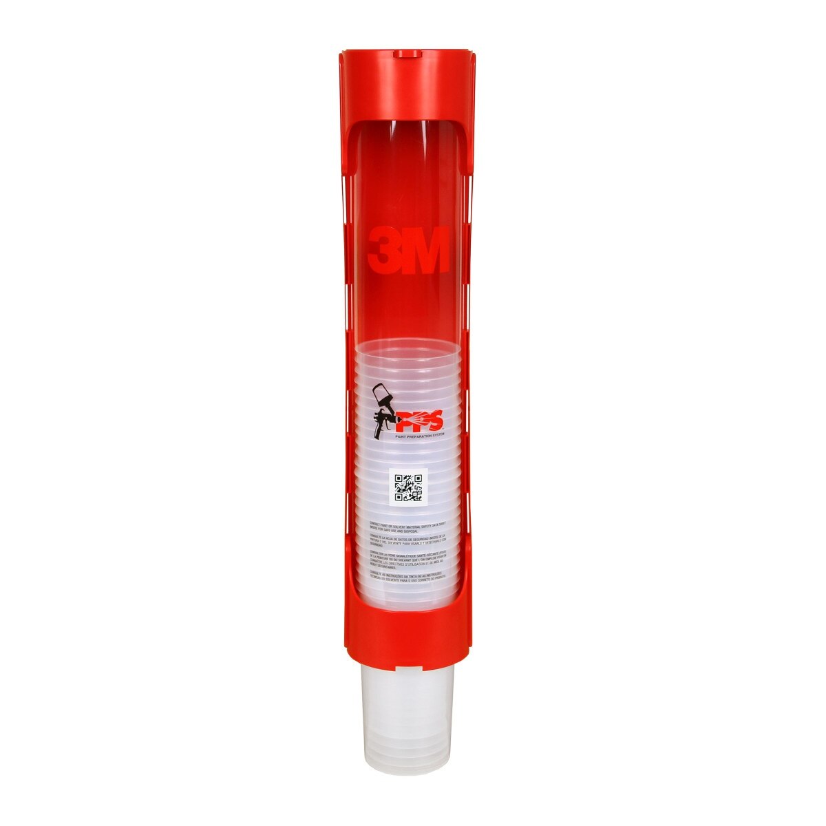 3M 16219 PPS Liner Dispenser for Legacy Paint Preparation System, Large Standard or Midi, Red, Wall Mountable (7100041780)