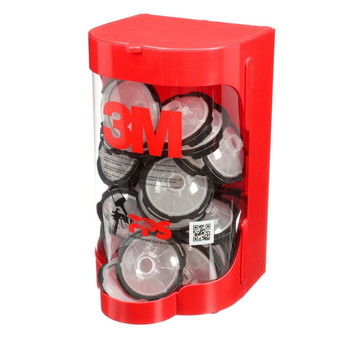 3M 16299 PPS Lid Dispenser, Large Standard or Midi, Red (7100042072) - 2