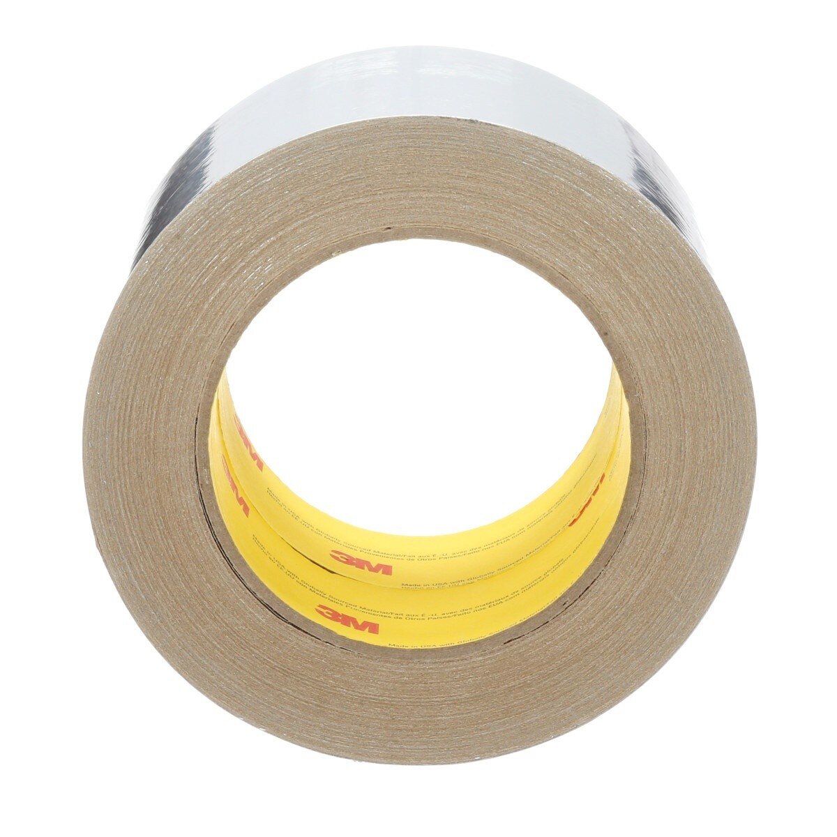 3M 1521CW Aluminum Foil Tape, Silver, 72 mm x 45.7 m, 2.8 mil (7100043752) (256 Pack) - 3