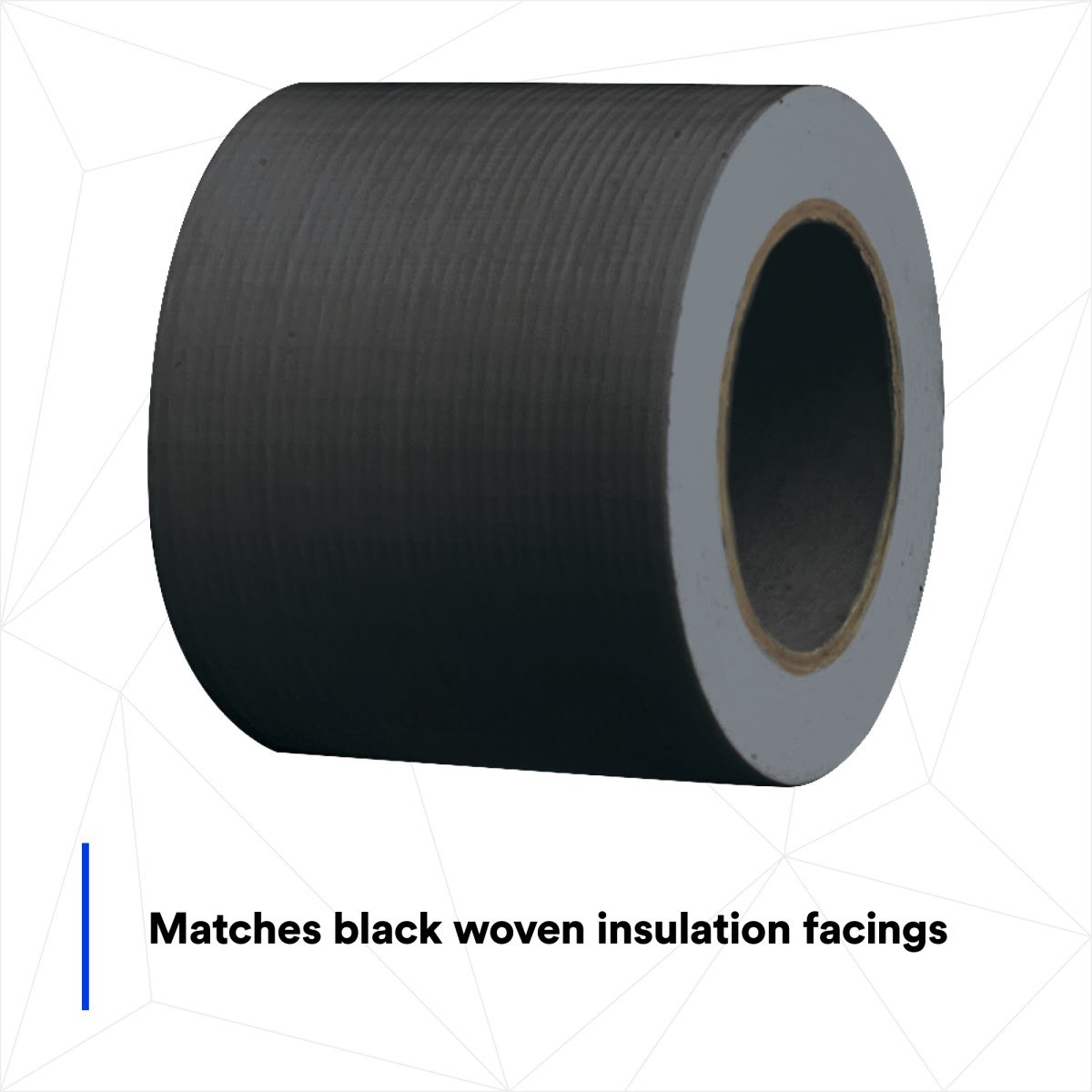 3M 442B Woven Patch Tape, Black, 99 mm x 50 m (7100043941) (15 Pack) - 7