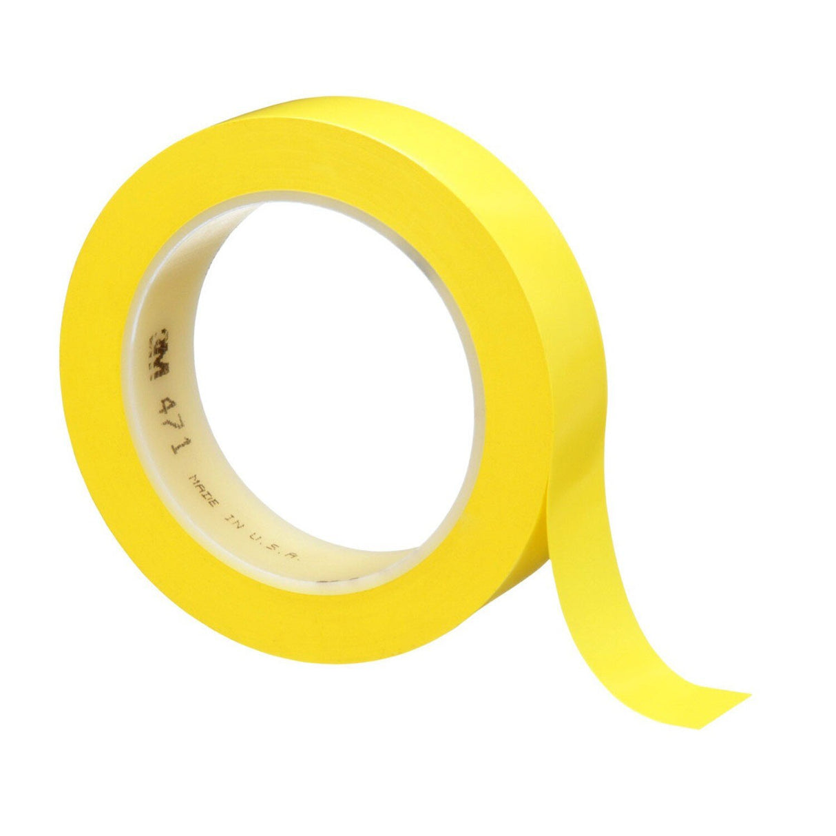 3M 471 Vinyl Tape, Yellow, 1 in x 36 yd, 5.2 mil, Roll (471 IW) (7100044642) (36 Pack) - 6