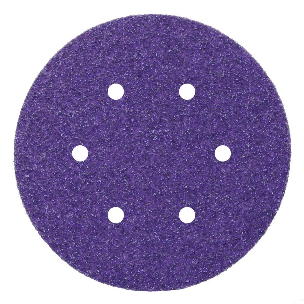 3M 732U Cubitron II Hookit Paper Disc 120+ C-Weight, 6 in x NH, D/F 6HL, Die 600HZ (7100044691) (50 Pack)