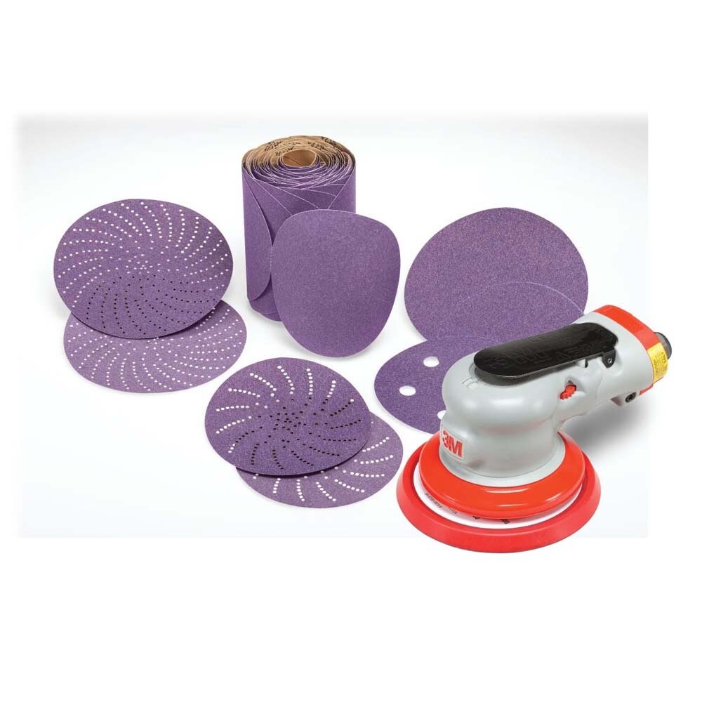 3M 732U Cubitron II Hookit Paper Disc 120+ C-Weight, 6 in x NH, D/F 6HL, Die 600HZ (7100044691) (50 Pack) - 3