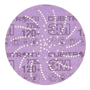 3M 775L Xtract Cubitron II Film Disc , 120+, 5 in, Die 500LG (7100045071) (50 Pack)