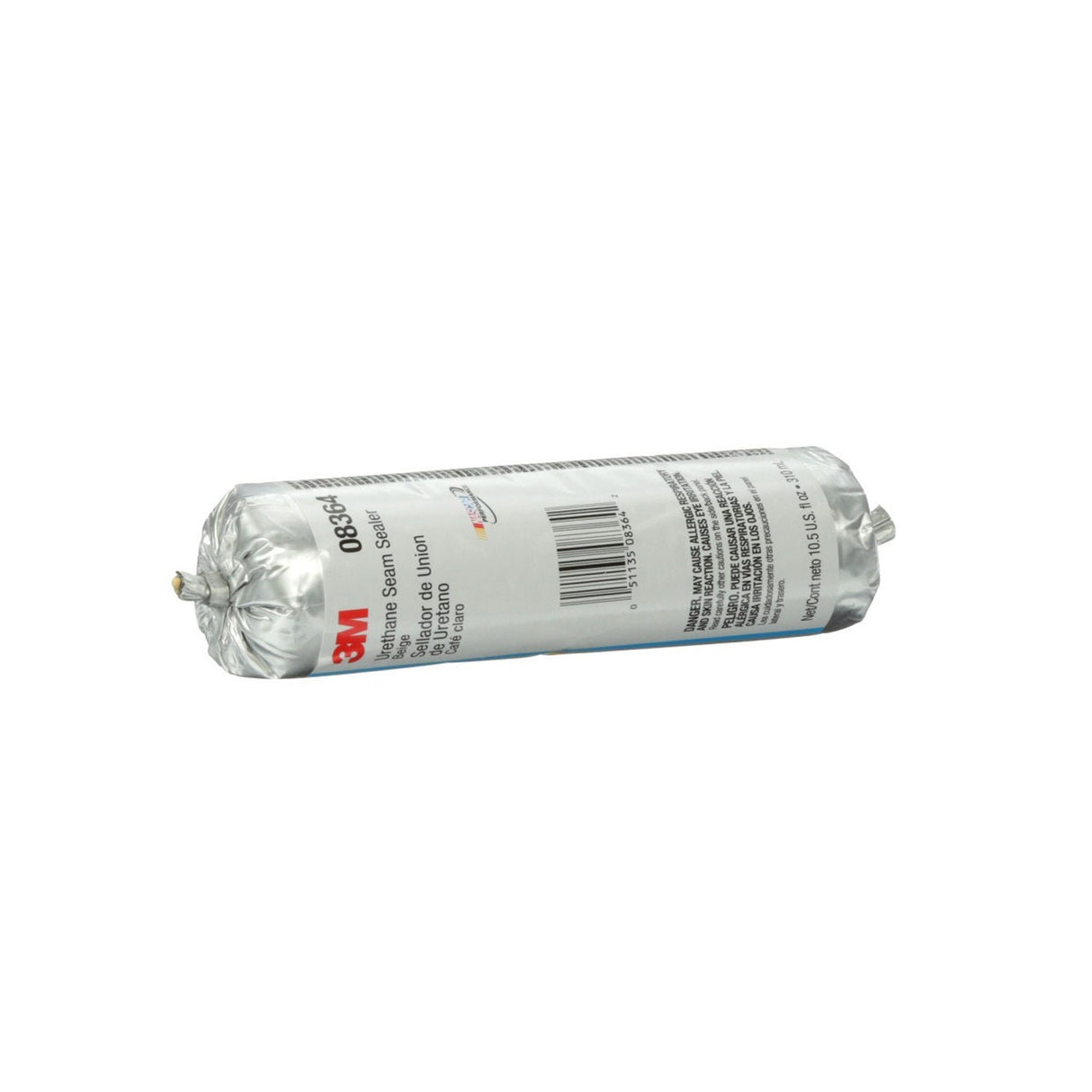 3M 08364 Urethane Seam Sealer, Beige, High Solids, Permanently Flexible, 310 mL/10.5 oz Foil Pack (7100049259) (6 Pack) - 6