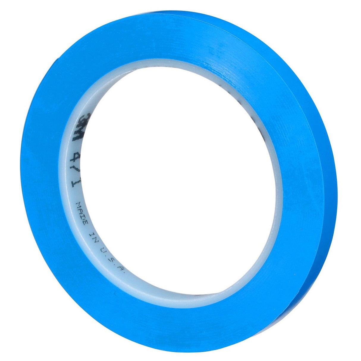 3M 471 Vinyl Tape, Blue, 3/8 in x 36 yd, 5.2 mil (85611) (7100049359) (96 Pack) - 3